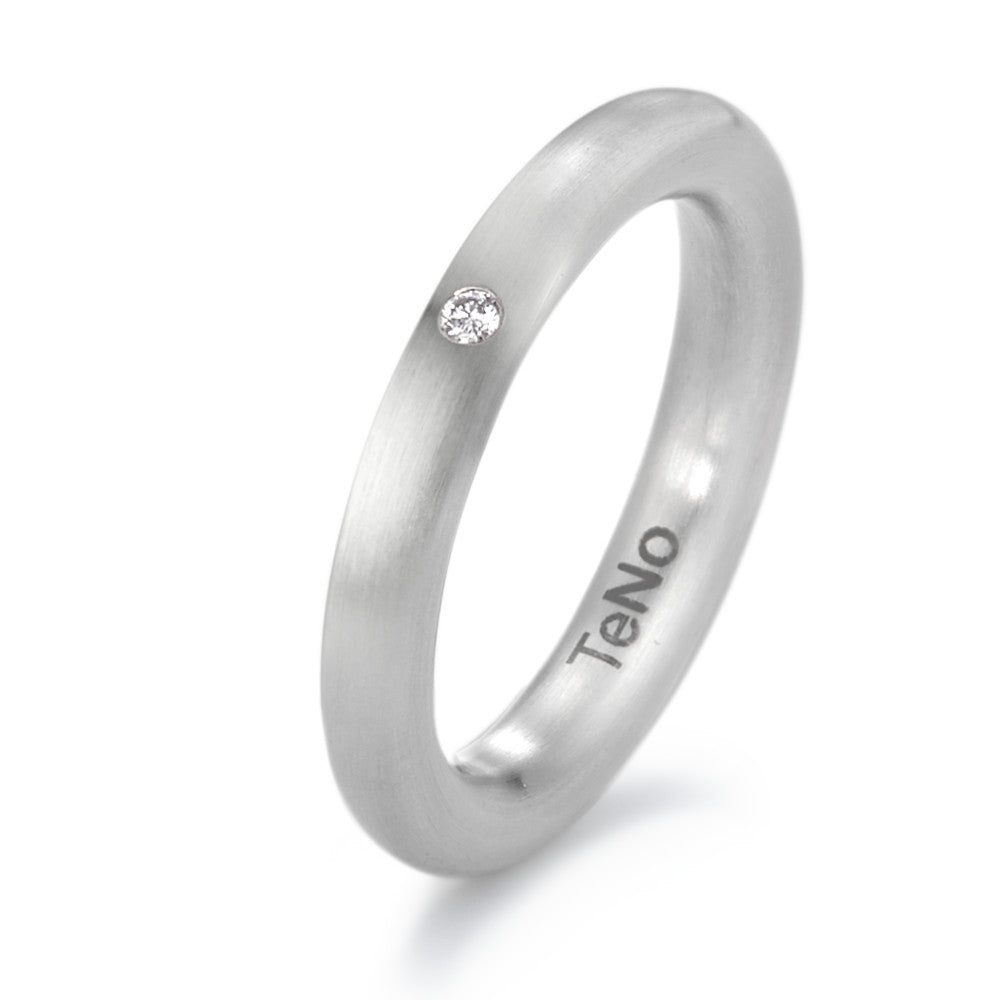 pierścionek stal nierdzewna Diament 0.02 ct, tw-si