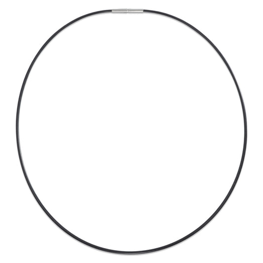 Naszyjnik stal nierdzewna, kauczuk 50 cm Ø1.5 mm