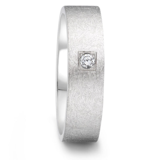 obrączka partnerska stal nierdzewna Diament 0.06 ct, tw-si