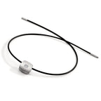 Naszyjnik stal nierdzewna, kauczuk Diament 0.072 ct, 9 kamienie, tw-si 45 cm Ø2 mm