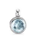 wisiorek złoto białe 750/18 K Topaz 0.14 ct, w-si
