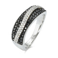 pierścionek złoto białe 750/18 K Diament 0.61 ct, 92 kamienie, w-si