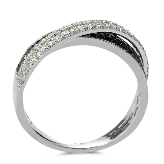 pierścionek złoto białe 750/18 K Diament 0.85 ct, w-si
