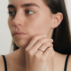 pierścionek zaręczynowy złoto żółte 750/18 K Diament 0.20 ct, w-si