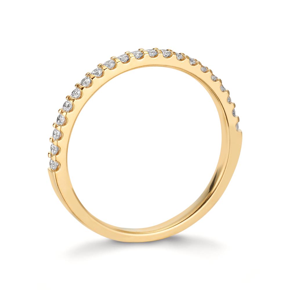 pierścionek pamięci złoto żółte 750/18 K Diament 0.25 ct, w-si