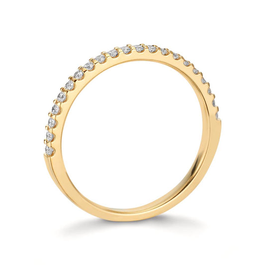 pierścionek pamięci złoto żółte 750/18 K Diament 0.25 ct, w-si
