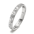 pierścionek złoto białe 750/18 K Diament 0.13 ct, 24 kamienie, w-si gwiazda