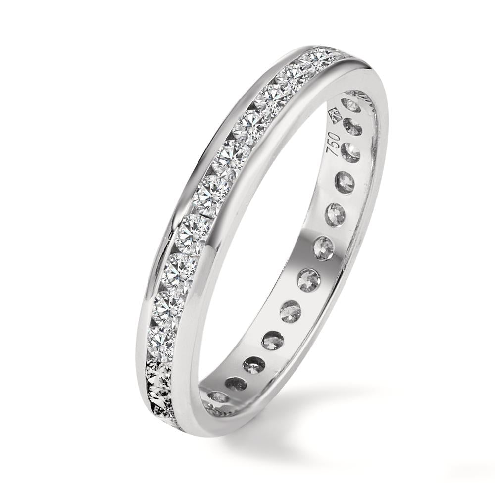 pierścionek pamięci złoto białe 750/18 K Diament 1 ct, w-si