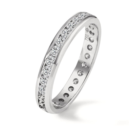 pierścionek pamięci złoto białe 750/18 K Diament 1 ct, w-si