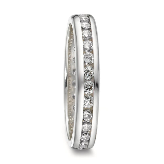 pierścionek pamięci złoto białe 750/18 K Diament 1 ct, w-si