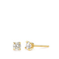 kolczyki wkrętki złoto żółte 750/18 K Diament 0.30 ct, 2 kamienie, w-si