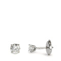 kolczyki wkrętki złoto białe 750/18 K Diament 0.40 ct, 2 kamienie, w-si