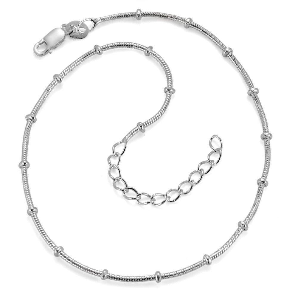 bransoletka na kostkę srebro 26 cm Ø1.2 mm