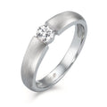 pierścionek zaręczynowy złoto białe 750/18 K Diament biały, 0.20 ct, w-si Ø3.8 mm