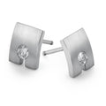 kolczyki wkrętki złoto białe 750/18 K Diament 0.20 ct, 2 kamienie, w-si