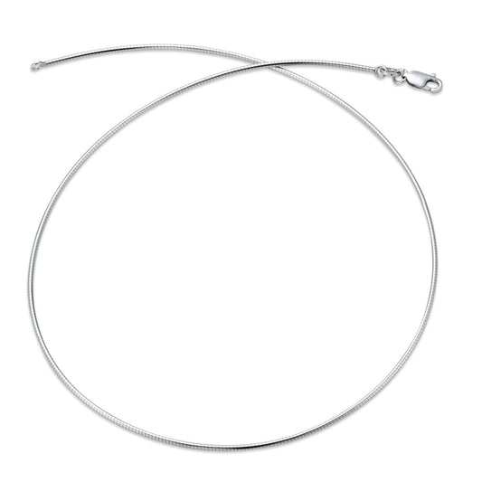 Naszyjnik srebro rodowany 42 cm Ø1.4 mm