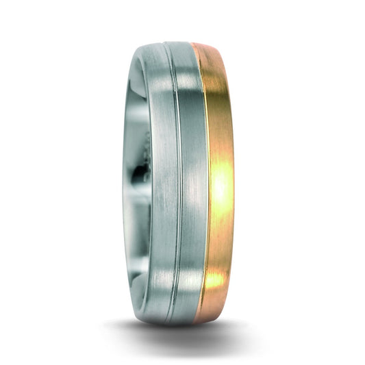 pierścionek pallad 500, złoto żółte 750/18 K, złoto białe 750/18 K