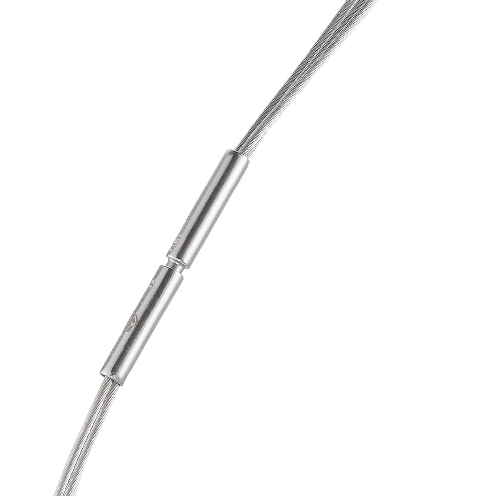 Naszyjnik złoto białe 750/18 K 45 cm