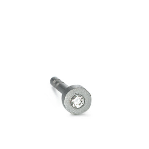 kolczyk wkrętka (1 sztuka) tytan Diament 0.01 ct, w-si Ø3 mm