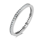 pierścionek pamięci złoto białe 750/18 K Diament 0.25 ct, 50 kamienie, w-si