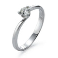 pierścionek zaręczynowy złoto białe 750/18 K Diament 0.27 ct, vsi