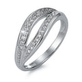 pierścionek złoto białe 750/18 K Diament 0.22 ct, 22 kamienie, w-si