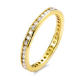 pierścionek pamięci złoto żółte 750/18 K Diament 0.50 ct, 38 kamienie, w-si