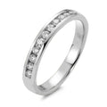 pierścionek pamięci złoto białe 750/18 K Diament 0.25 ct, 11 kamienie, w-si