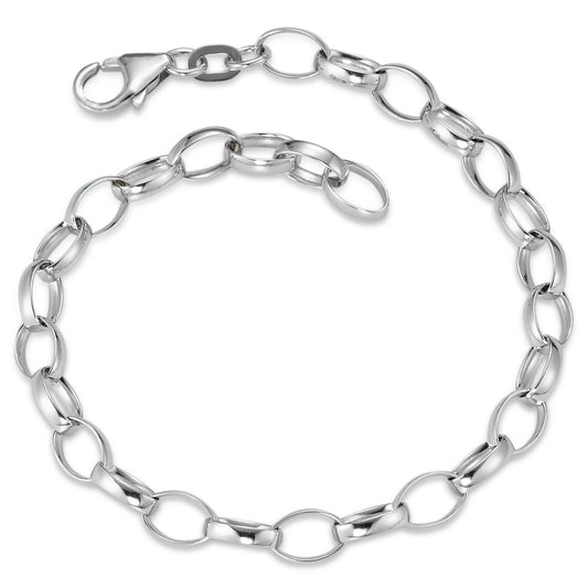 bransoletka srebro rodowany 15-19 cm Ø5 mm