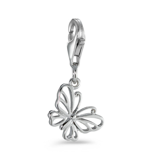 charms srebro rodowany motyl