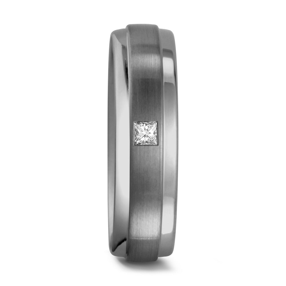 pierścionek pallad 950 Diament 0.06 ct, 6 kamienie, tw-si