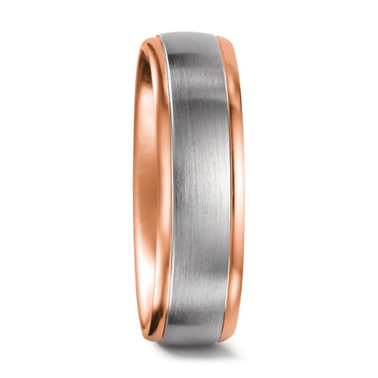 obrączka partnerska złoto białe 750/18 K, złoto czerwone 750/18 K