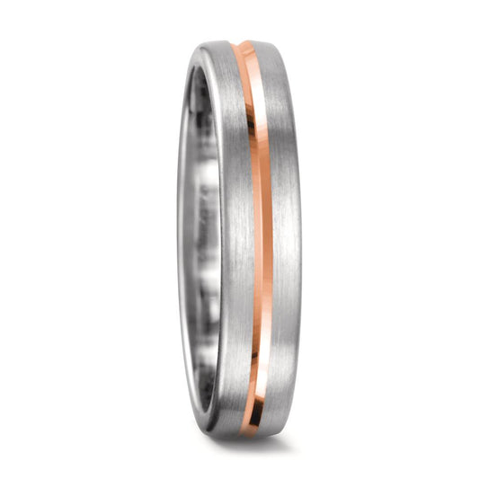 obrączka partnerska złoto białe 750/18 K, złoto czerwone 750/18 K