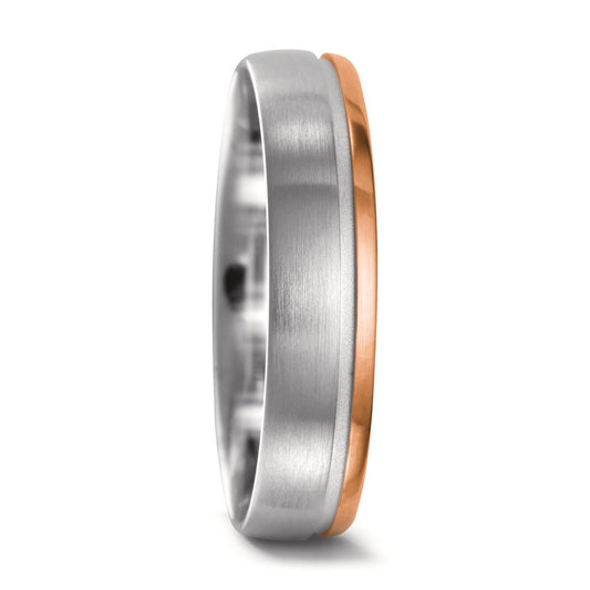 obrączka partnerska złoto białe 750/18 K, złoto czerwone 750/18 K