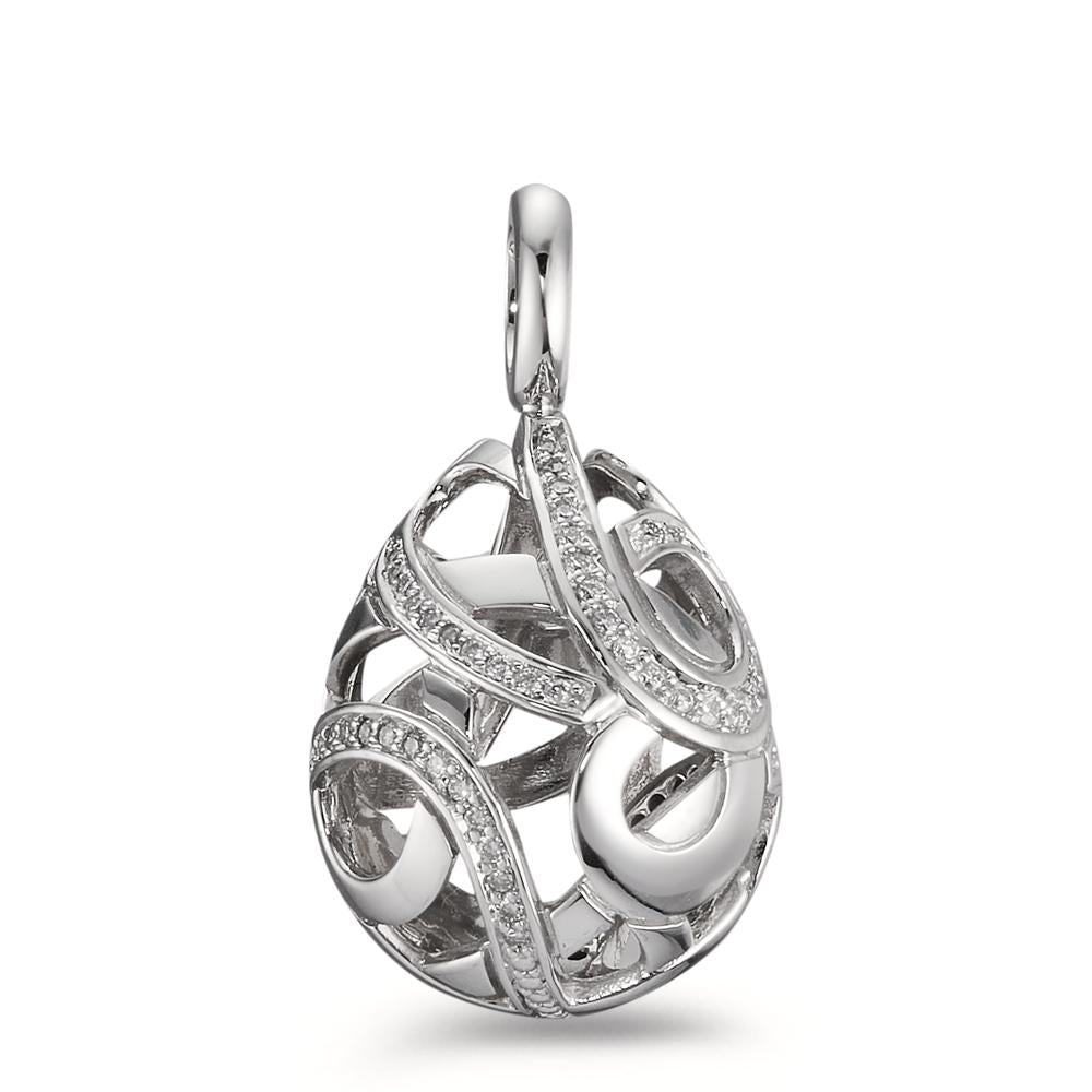 wisiorek złoto białe 750/18 K Diament 0.30 ct, 62 kamienie, w-si