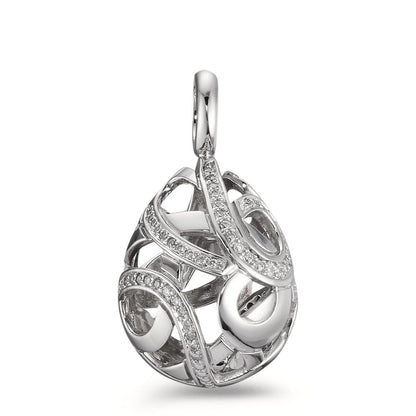 wisiorek złoto białe 750/18 K Diament 0.30 ct, 62 kamienie, w-si