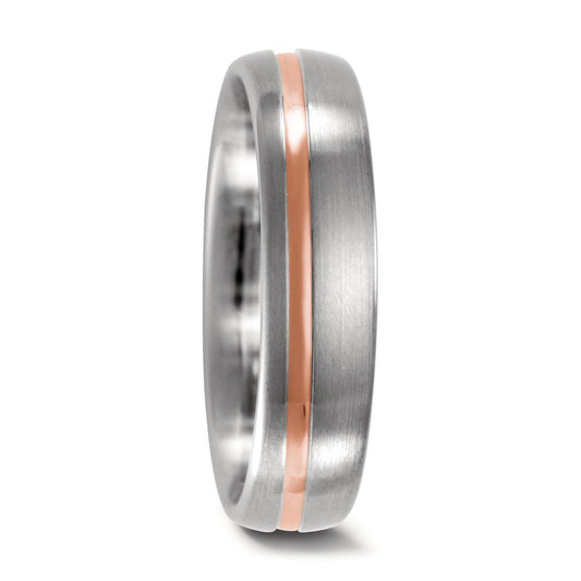 obrączka partnerska złoto białe 750/18 K, złoto czerwone 750/18 K