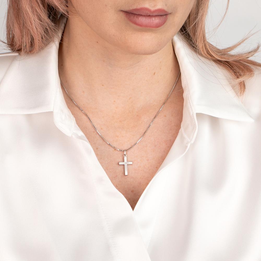 łańcuszek na szyję srebro rodowany 45 cm