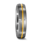 pierścionek pallad 950, złoto żółte 750/18 K Diament 0.02 ct, 4 kamienie, tw-vsi
