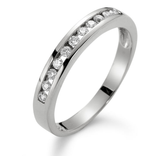 pierścionek pamięci złoto białe 750/18 K Diament biały, 0.20 ct, 11 kamienie, si
