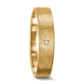 obrączka partnerska złoto żółte 750/18 K Diament 0.008 ct, tw-vsi
