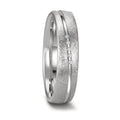 obrączka partnerska złoto białe 750/18 K Diament 0.025 ct, 5 kamienie, tw-si