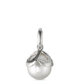 wisiorek złoto białe 750/18 K Diament czarny, 0.28 ct, 46 kamienie, [Brillant], tw-vsi Perła hodowana w wodzie słodkiej biały, 12 mm Ø14 mm