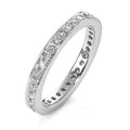 pierścionek pamięci złoto białe 750/18 K Diament biały, 0.50 ct, 35 kamienie, [Brillant], w-si