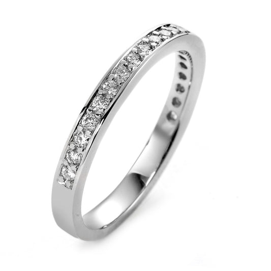 pierścionek pamięci złoto białe 750/18 K Diament biały, 0.25 ct, 21 kamienie, [Brillant], w-si