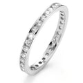 pierścionek pamięci złoto białe 750/18 K Diament biały, 0.50 ct, 42 kamienie, [Brillant], w-si