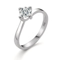 pierścionek zaręczynowy złoto białe 750/18 K Diament biały, 0.25 ct, [Brillant], w-si
