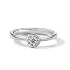pierścionek zaręczynowy złoto białe 750/18 K Diament biały, 0.33 ct, [Brillant], w-si