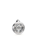 wisiorek złoto białe 750/18 K Diament biały, 0.25 ct, [Brillant], w-si Ø5.5 mm