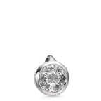 wisiorek złoto białe 750/18 K Diament biały, 0.25 ct, [Brillant], w-si Ø5.5 mm